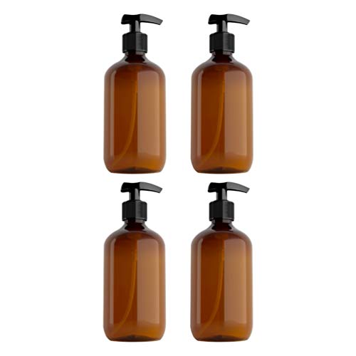 Topbathy 4pcs garrafas de loção vazias dispensador de sabão de jar para cremes lavagem corporal sabonete de manusera de bronzeadores