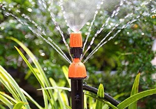 CTKCOM Micro Spray Ajustável 360 graus Fluxo de água Os gotejadores de irrigação no sistema de gotejamento emissores de estaca, pacote de 25