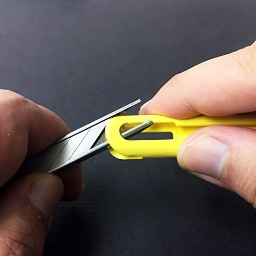 NT Cutter ABS Grip de 30 graus Faca de cartucho multi-lâmina, amarelo