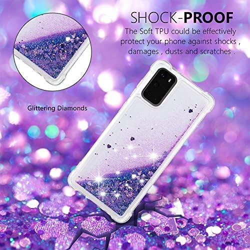 Capa de capa de telefone Caixa de glitter compatível com Samsung Galaxy S20 (Caixa 6.2/S11e compatível com mulheres meninas brilho