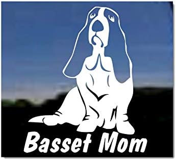 Basset mãe | Basset Hound Dog Vinil Janela Auto Decal