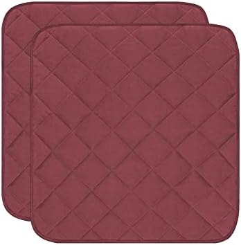 Yunnyp 2pcs Incontinência à prova d'água Cadeira de cadeira de cadeira não deslizante absorvente lavável Pad 22 x 21