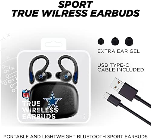 Soar NFL Sport True Wireless fones de ouvido, Chicago Bears