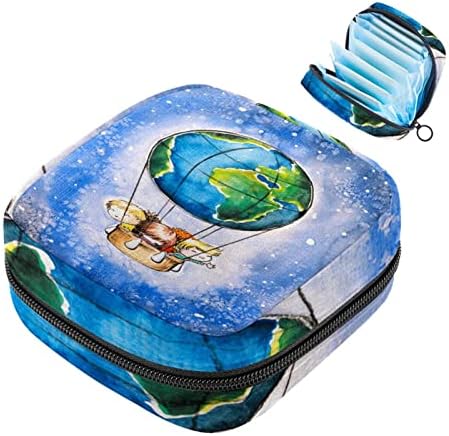 Bolsa de época, bolsa de armazenamento de guardanapo sanitário, bolsa de época, bolsa de maquiagem de viagem, balão