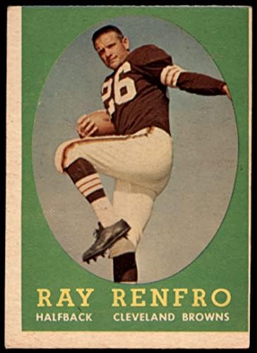 1958 Topps # 17 Ray Renfro Cleveland Browns-FB Dean's Cards 2-Good Browns-FB