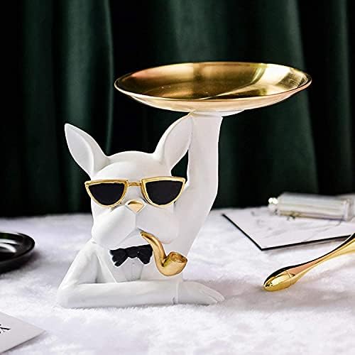 Yayong engraçado mesa decorativa bandejas de bandejas de bandeja -chave, bandeja de joalheria de ouro bandejas de