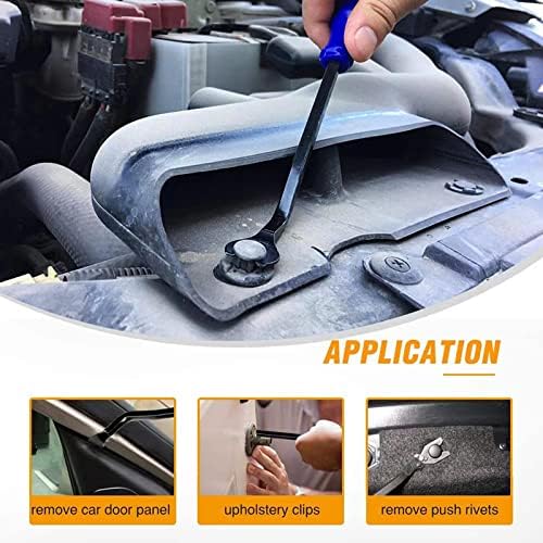 5pcs Kit de ferramenta de remoção de acabamento automático, remoção de painéis de porta de carro fixadores de removedores de removedores