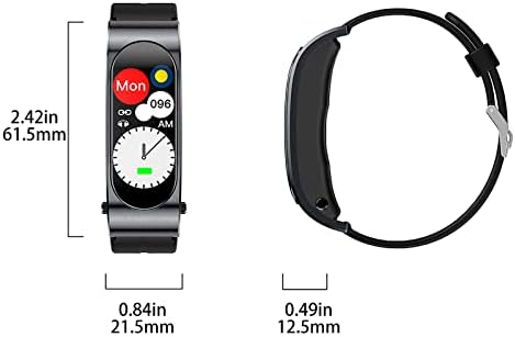 Riqingy com medição Smart Bracelet 2 em 1 relógio inteligente Tw S fone de ouvido sem fio Bluetooth 0,96 polegada