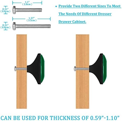 Guerotkr 4 PCs, alças de gabinete de retângulo, botões de armário, botões de cômodos, alças para armários e gavetas, bandeira
