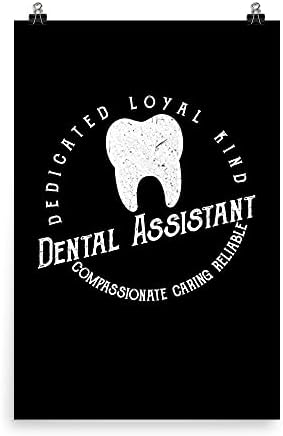 Presentes de assistente dental, camisa dentária, presente de higienista dental, pôster do dentista