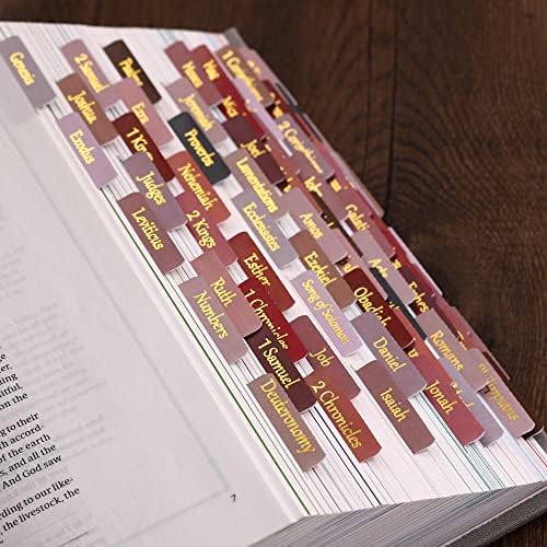 Guias da Bíblia laminada, folha de ouro em tom de terra, presente cristão imprimido para mulheres, fáceis de ler e aplicar guias de diário bíblico