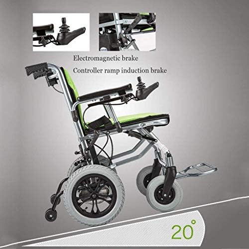 Neochy Fashion Portable Wheelchair Lightweight aberto dobra em 1 Segundo Power Chair mais compacto Drive de até 20