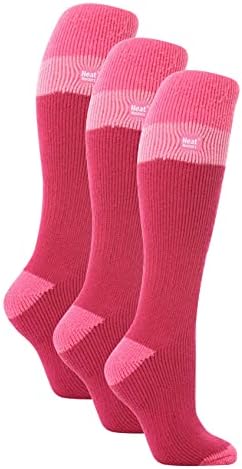 Titulares de calor 3 pares Multipack Womens Térmico Areno Aluno High Socks de Esqui