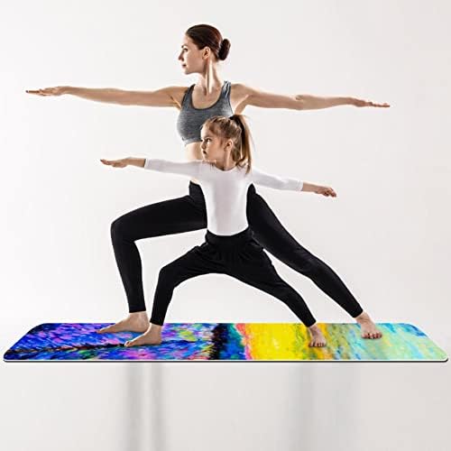 Todo o objetivo de Yoga Mat Exercício e Treino para Yoga, Arte do padrão de mármore minimalista