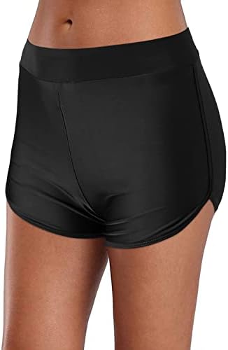 Honprad shorts para mulheres vestidos de verão sexy casca de banho de banho de calça biquíni shorts nadar no maiô de cintura alta