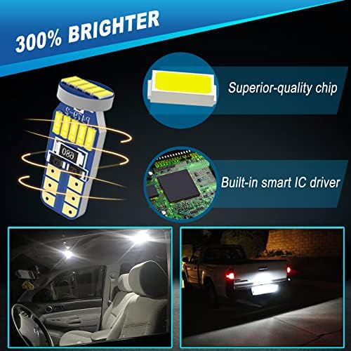 Pacote de kit de luz interior de Weimeltoy LED para Toyota 4Runner 2006-2021 Luzes interiores + luzes da placa + luzes de carga