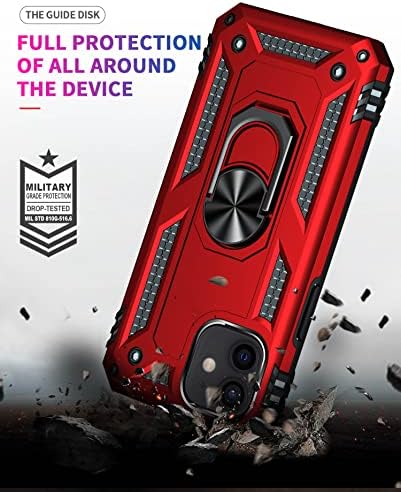 Caixa de telefone Addit para iPhone 12 Mini, Proteção de grau militar iPhone 12 Mini Caso Cobra com o Kickstand