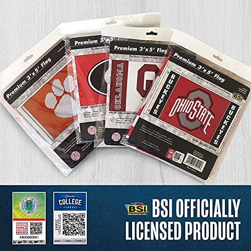 BSI Products, Inc. - Bandeira do Mississippi Rebels 3'x5 'com ilhós de bronze para serviços pesados ​​- futebol, basquete e orgulho