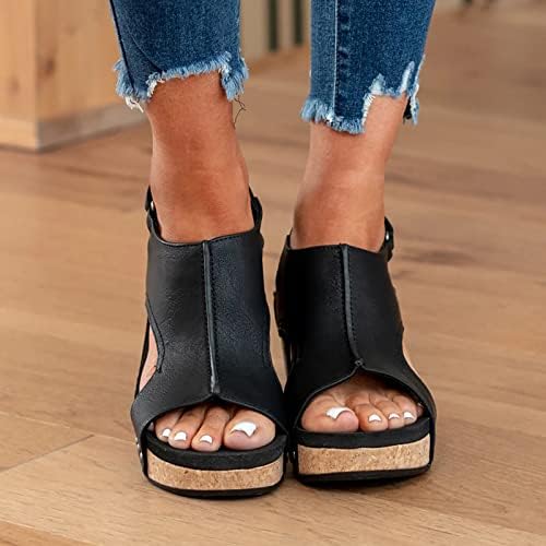 Sandálias Yhiwu para mulheres Vestido de verão aberto Toe Hollow Cedas de sandália Moda brilhante Slip Slippers Sandália de praia