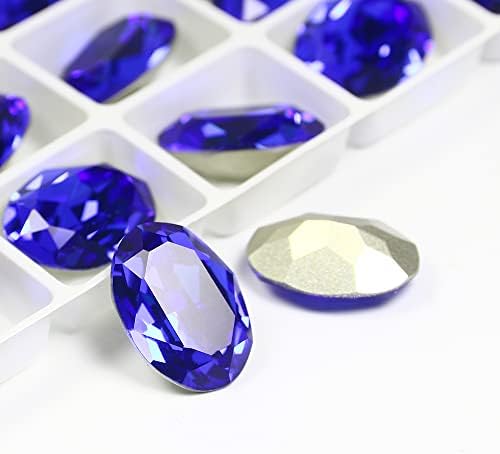 Dongzhou Crystal Fancy Stone apontou para trás grande forma de strass oval strass grande frustração para fabricação de jóias, roupas,