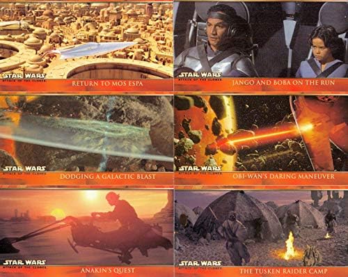 Ataque de Guerra nas Estrelas dos Clones 2002 Topps Complete Widevision Base Card Set 80