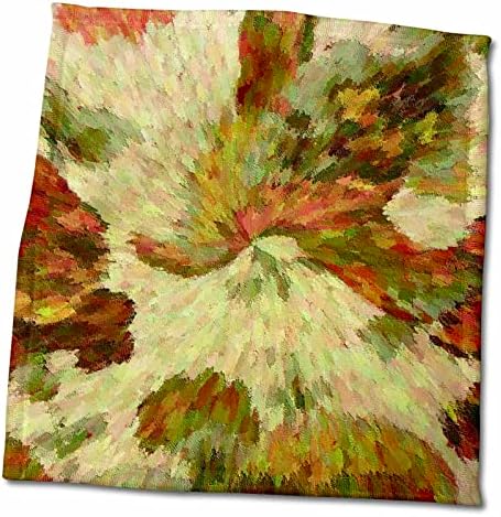 3drose florene abstrate padrão - spin de outono - toalhas
