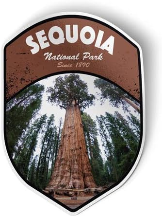 Parque Nacional Squiddy Sequoia - adesivo de vinil Decalque para telefone, laptop, garrafa de água