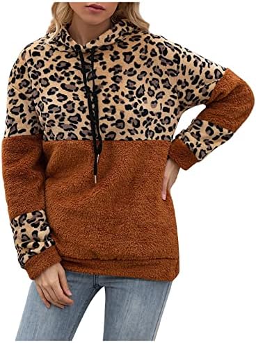 Suéteres sexy femininos Pullover leopardo impressão de suéter de suéter de suéter de camisola de lã de suéter de camisola