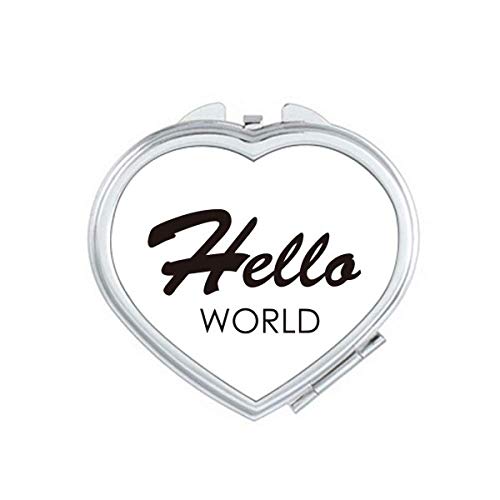 Interface do programador Hello Hello espelho de viagem portátil portátil maquiagem de bolso