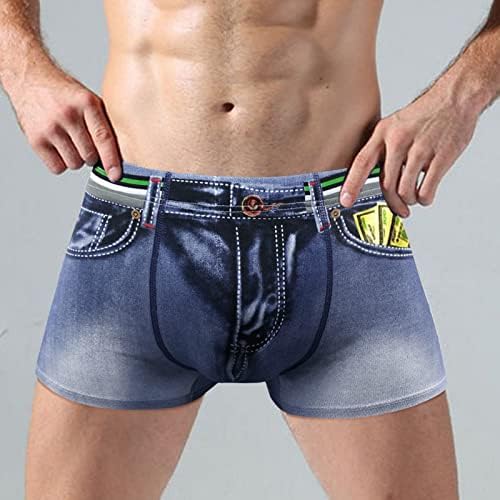 Mens Cotton Boxers boxer mid impresso Wasite Roupa Roupa respirável Briefres de algodão casual homens masculinos Brief