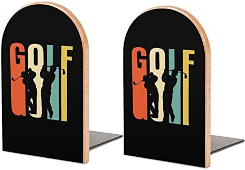 Golfers de golfe vintage Livros para prateleiras 1 livro final do livro não esquiador Decorativo do livro