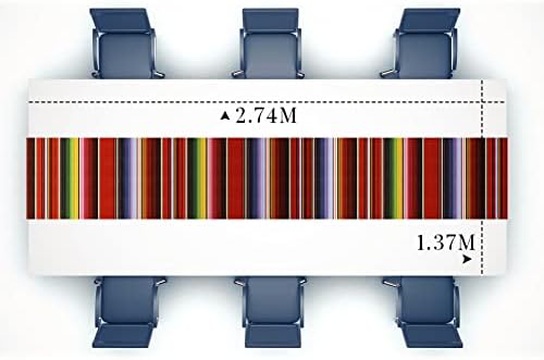 Corredores mexicanos de mesa de 108 x54 polegadas toques mexicanos Decorações de mesa de festas mexicanas para festas