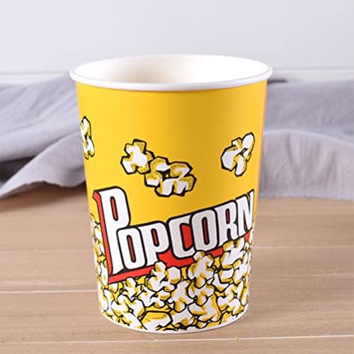 Caixas de pipoca Didiseaon caixas de pipoca Buckets Baldes de pipoca Popcorn Stracks Snack Cup Paper Disponic Popcorn Bowl para filme