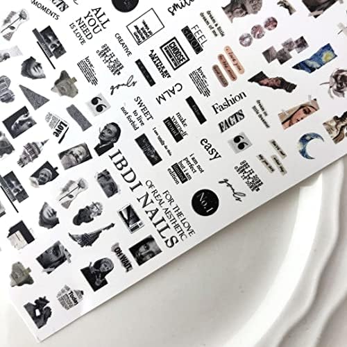 Decalques de adesivos de arte da arte da unha ibdi Nails Lux02
