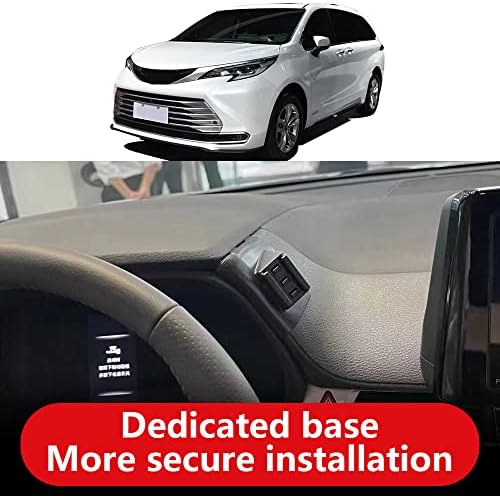 Porta de telefone Lunqin Car para Toyota Sienna 2021-2023 Acessórios automóveis Suporte de navegação de navegação Decoração de interiores MOLEP