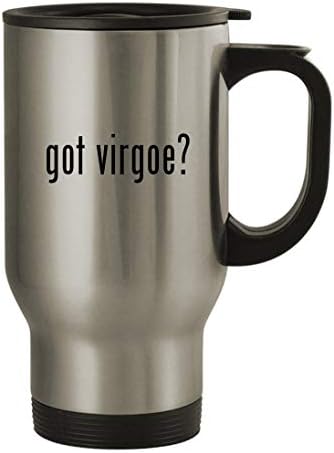 Presentes Knick Knack Got Virgoe? - caneca de viagem de aço inoxidável de 14 onças, prata