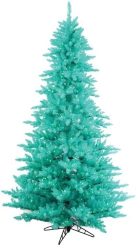Vickerman 5.5 'Aqua Fir Artificial Christmas Tree, Aqua Dura-iluminada luz, decoração sazonal para casa