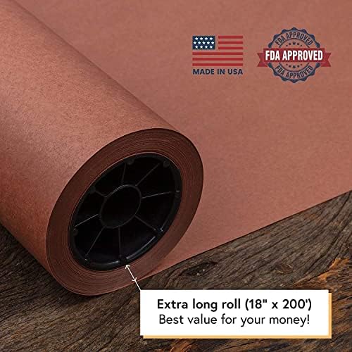Papel de açougueiro de pêssego para fumar Carne - Rold de papel de açougueiro rosa 24 por 200 pés - EUA Made