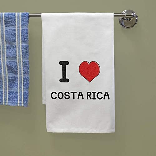 Azeeda 'I Love Costa Rica' Toalha de chá/pano de prato