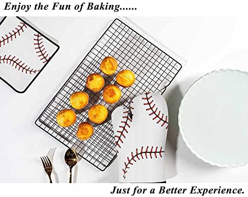 Samgula Baseball Stitches Mitts e suportes de maconha Define cadarços de softball design 3pcs resistentes ao calor para cozinhar churrasco