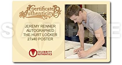 Jeremy Renner autografou Original 27 × 40 The Hurt Locker Double -lated Poster