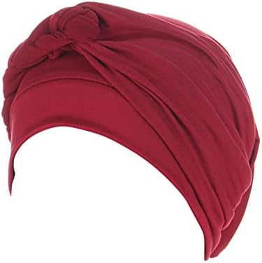 Capinho de cabeça boêmia envolve a capa étnica de capital de capital de trança câncer de turbante pré-amarrado com câncer de cabelo