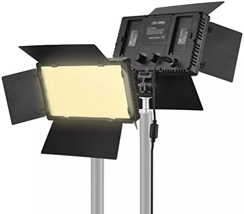 Lukeo LED Video Light Photography Painel de luz 600LEDS 3200-5600K 1/4 Ballhead Ballhead for Photography Live Stream
