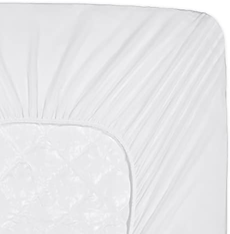 Serta Power Clean Limpo Soft Watersperme Mattress Pad Protector com bolso de 15 Deep, gêmeo, branco
