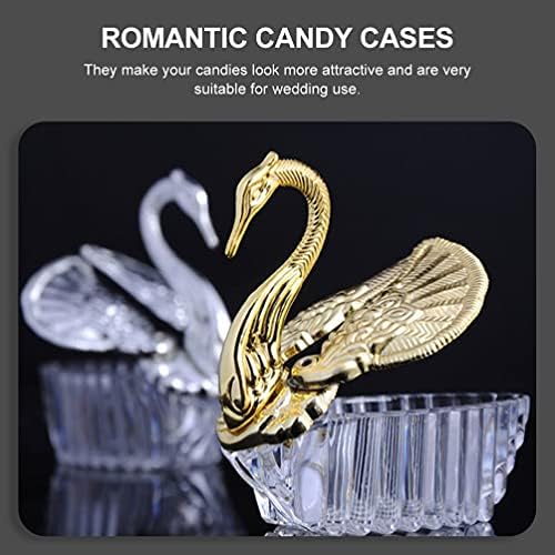 Luxshiny Bride Gifts Presentes de bebê Candy Candy Box 24pcs Caixas de doces cisne Party Goodie Boxes Gable