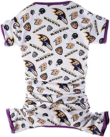 Littlearth Unissex-Adult NFL Baltimore Ravens PJs, cor da equipe, pequeno