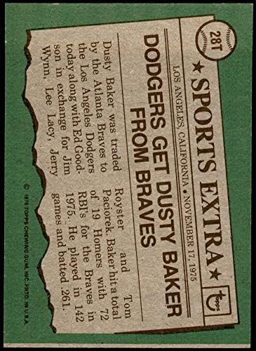 1976 Topps # 28 T Dusty Baker Los Angeles Dodgers NM/MT Dodgers