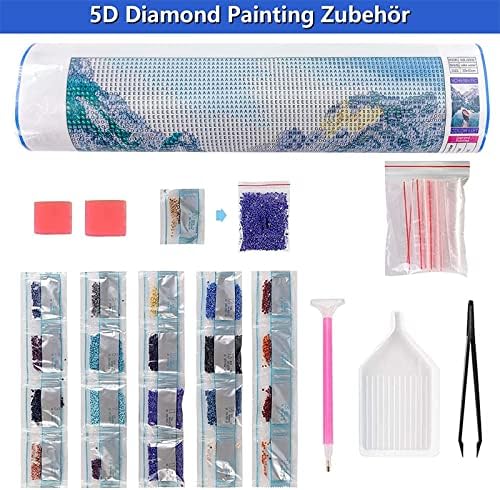 Kits de pintura de diamante Arte de diamante de palmeira para adultos, diamantes pontos de bordado de broca completa pinturas