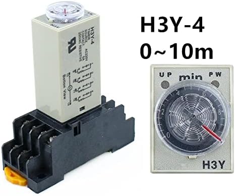 Uncaso H3Y-4 0-10M Power OnTime Time Timer DPDT 14PINS H3Y-4 DC12V DC24V AC110V AC220V