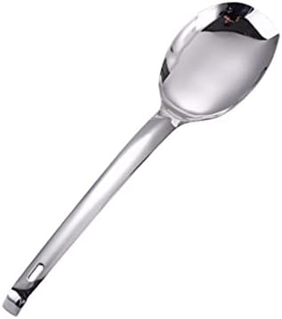 Hemoton Rice Paddle Spoon Aço inoxidável Servendo colher colher cozinheira não bastão colher colher utensílios de cozinha